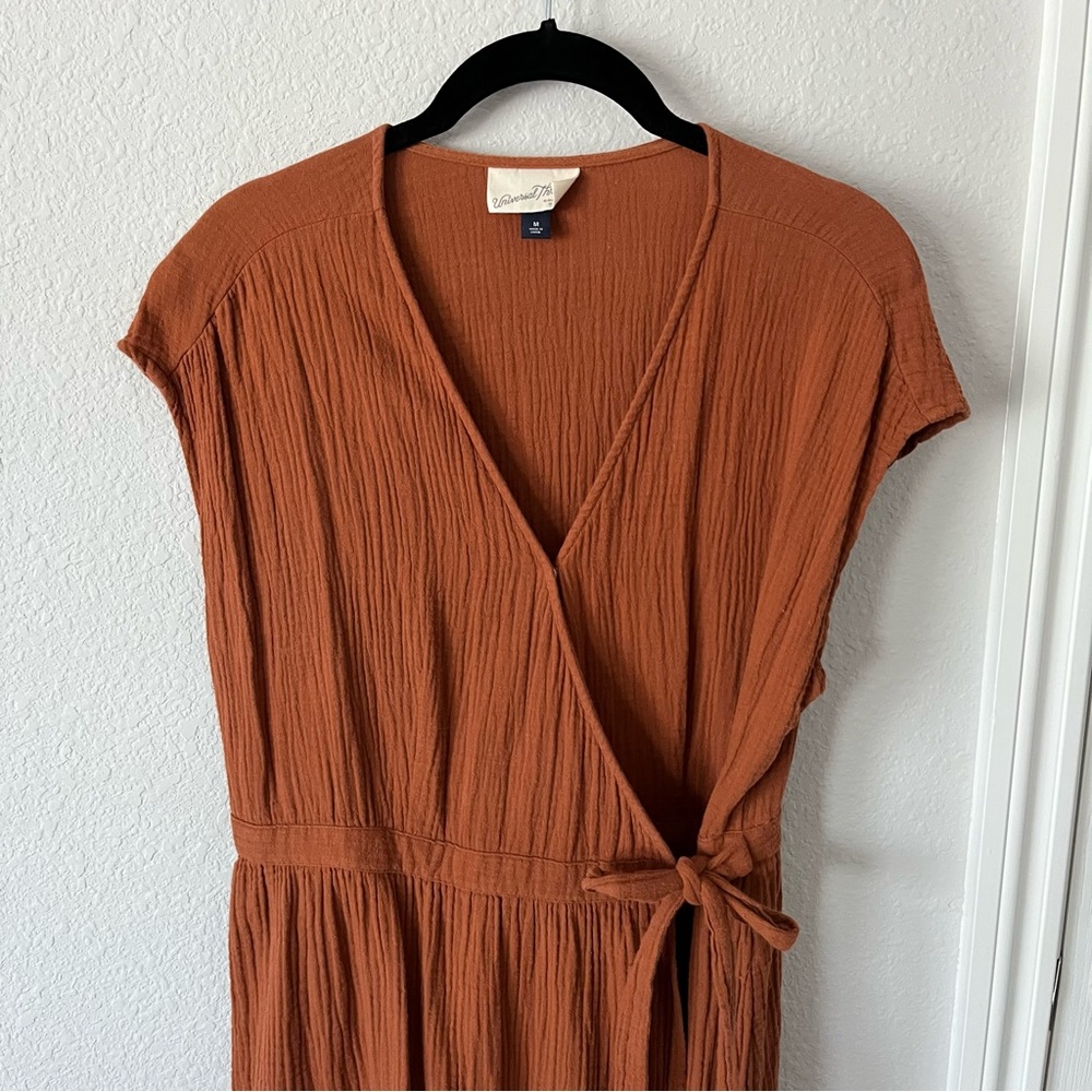 Orange Wrap Dress